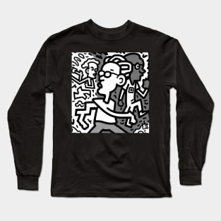 Cute Abstrac Doodle Long Sleeve T-Shirt